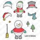 Peachy Keen Clear Stamp Assortment Sno​wman Doll Set