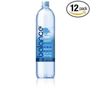 Balance Water, Relax, 33.8 Ounce Bottles (Pack of 12)  