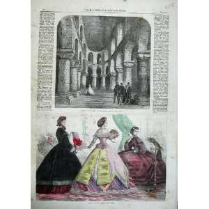 1863 Paris Fashion Dresses Chapel St John White Tower:  