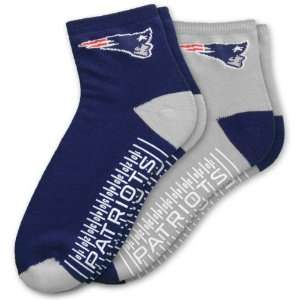 For Bare Feet New England Patriots Mens Slipper Socks   Pack of 2 