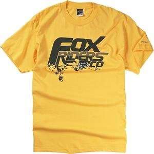  Fox Racing Hanging Garden T Shirt   Medium/Yellow 