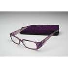   Glasses   Purple Frame with Rhinestones, Positive 2.5 Reading Power