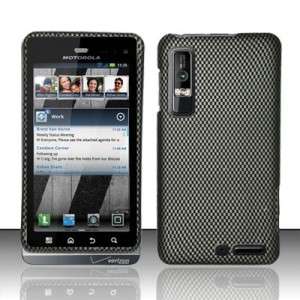Carbon Fiber Phone Cases Covers fit Motorola Droid 3 Milestone 3 XT860 