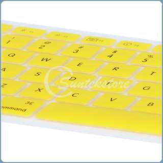Yellow KeyBoard Cover For MAC MacBook Pro 13.3 15.4  