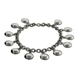   Silver Disc Bracelet   Clearance Final Sale Eves Addiction Jewelry