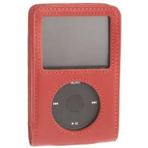   Leather case for the Apple iPod 5G, in London Bus Red Belting Leather