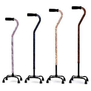 Cane Quad Small Base 4 Fashion Canes   1 pack of 4   Essential Medical 