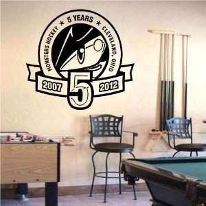   Vinyl Sticker Sports Logos Ahl lake Erie Monsters Anniversary (S1787