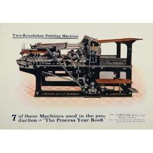   Printing Machine Furnival   Original Print Ad