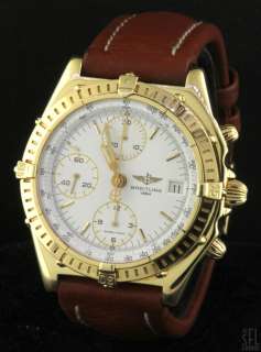 BREITLING K13048 18K GOLD AUTOMATIC CHRONOGRAPH MENS WATCH  
