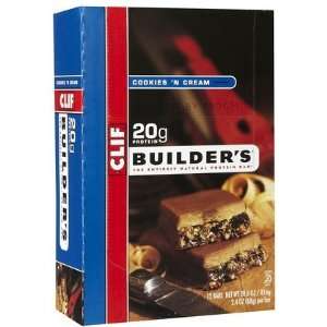  Clif Bar Builders Protein Bars    Cookies and Cream    12 