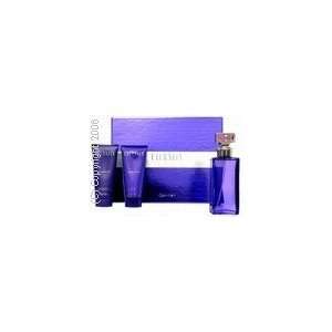   Set   Eternity Purple Orchid Perfume by Calvin Klein, 3 Piece Gift Set