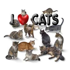  I love Cats Mouse Mats
