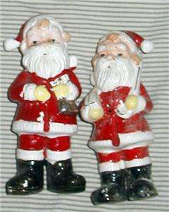 Vintage Christmas Japan Salt and Pepper Shakers Santa C  