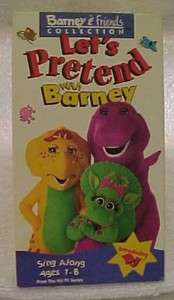 BARNEYS LETS PRETEND WITH BABY BOP & BJ VHS  
