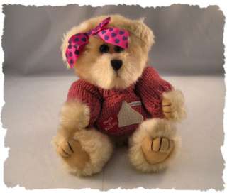 2002 Hersheys Pink Girly Hugs & Kisses Teddy Bear CUTE  