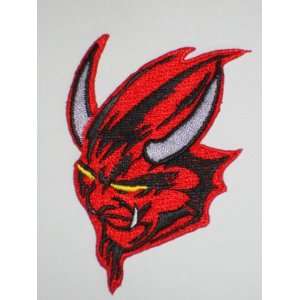  DEMON HEAD Embroidered Patch 2 3/4 X 2 Arts, Crafts 