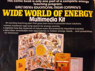 Comic Book Mickey Mouse and Goofy Explore Energy 1976  