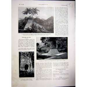  Mausoleum Queen Tooarai Tahiti French Print 1936