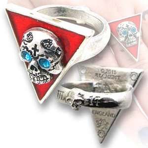   De Los Muertos Alchemy Gothic Pewter Ring Size 8 (UK Q) Jewelry