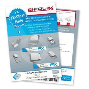  FX Clear Invisible screen protector for LG GC720 Viewty II smart 