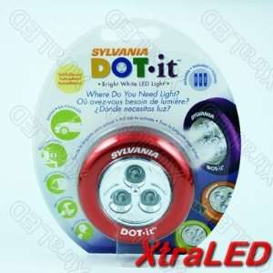  DOT it Red Self Adhesive Bright White Red LED Light: Everything Else