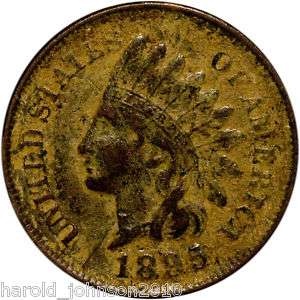 1895 1C Indian Head Cent VF+ Slabbed Some Corrosion  