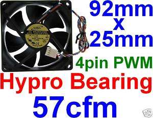 92mm*25mm AD0912UB A7BGL,DC 12V,5V,4pin PWM P4 CPU Fan  