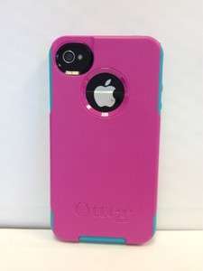 OTTERBOX COMMUTER CASE FOR APPLE IPHONE 4 4 G 4S 4 S   PINK/TEAL 