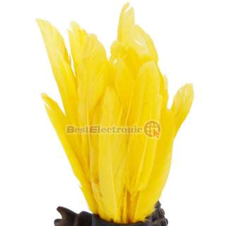   Yellow optional goose feather color&quantity 3 7 for Christmas  