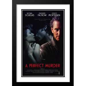  A Perfect Murder 20x26 Framed and Double Matted Movie 