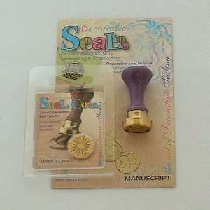  Manuscript Sealing Wax Coin Seal & Handle   Star Office 