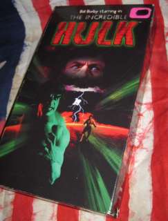 The Incredible Hulk   Bill Bixby, Lou Ferrigno/VHS 1978  