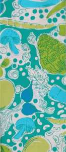 Lilly Pulitzer Steamed Vegetable fruit Fabric BTHY new  