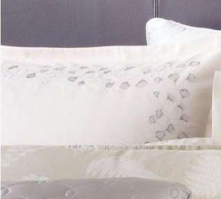   Barry Fern Hill EURO Pillow Sham Ivory Embroidered European Square NEW