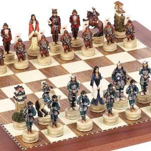   Samurai Chessmen & Astor Place Chess Board From Spain Toys & Games