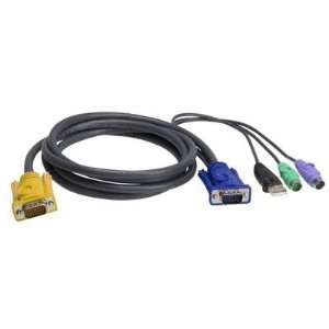  4 USB PS/2 KVM Combo Cable Electronics