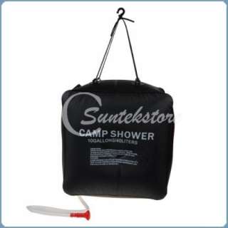 Sports Portable 40L 10Gal Solar Heating Camp Shower Bathe Water Carry 