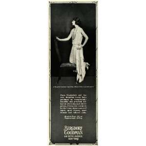  1922 Ad Bergdorf Goodman Parisian Couture Fashion Clothing 
