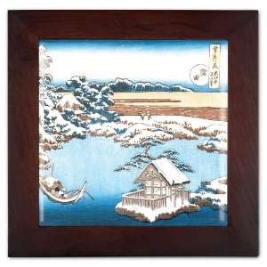  Hokusai: Sumida River Ceramic Wall Decoration: Home 