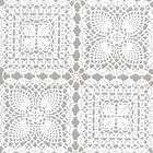   Lace Runner 54 Wide 22 Yard Roll   White Squares (SOLD in PACK of 22