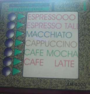 Espresso Cappuccino Latte Mocha Machine Amico  