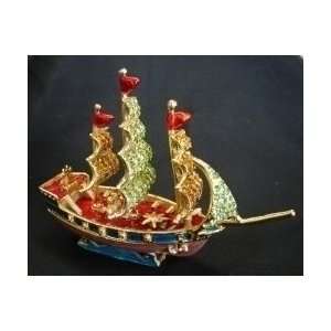 Feng Shui Sail Boat Wealthy Ship Figurine (Used for Feng Shui Career 