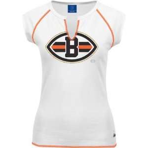 Cleveland Browns Womens White Ditto Top:  Sports 