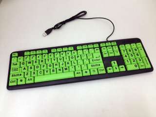 BIG LETTERS USB Keyboard Bright Keys Large Letter Keyboard PC MAC 