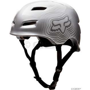 Fox Racing Transition Helmet: Silver; SM/MD at 
