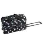 Rockland Fox Luggage 22 BLACK ROLLING DUFFLE BAG