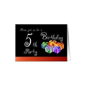  5th Birthday Party Invitation   Gifts Card: Toys & Games