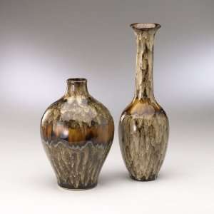  Cyan Design 01056 Blended Brown Glaze 13 Robust Drip Vase 