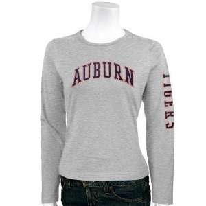  Auburn Tigers Ladies Ash Ivy League Long Sleeve T shirt 